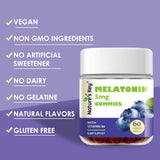 Etiqueta de Nature's Key Melatonina con vitamina B6 para soporte metabólico