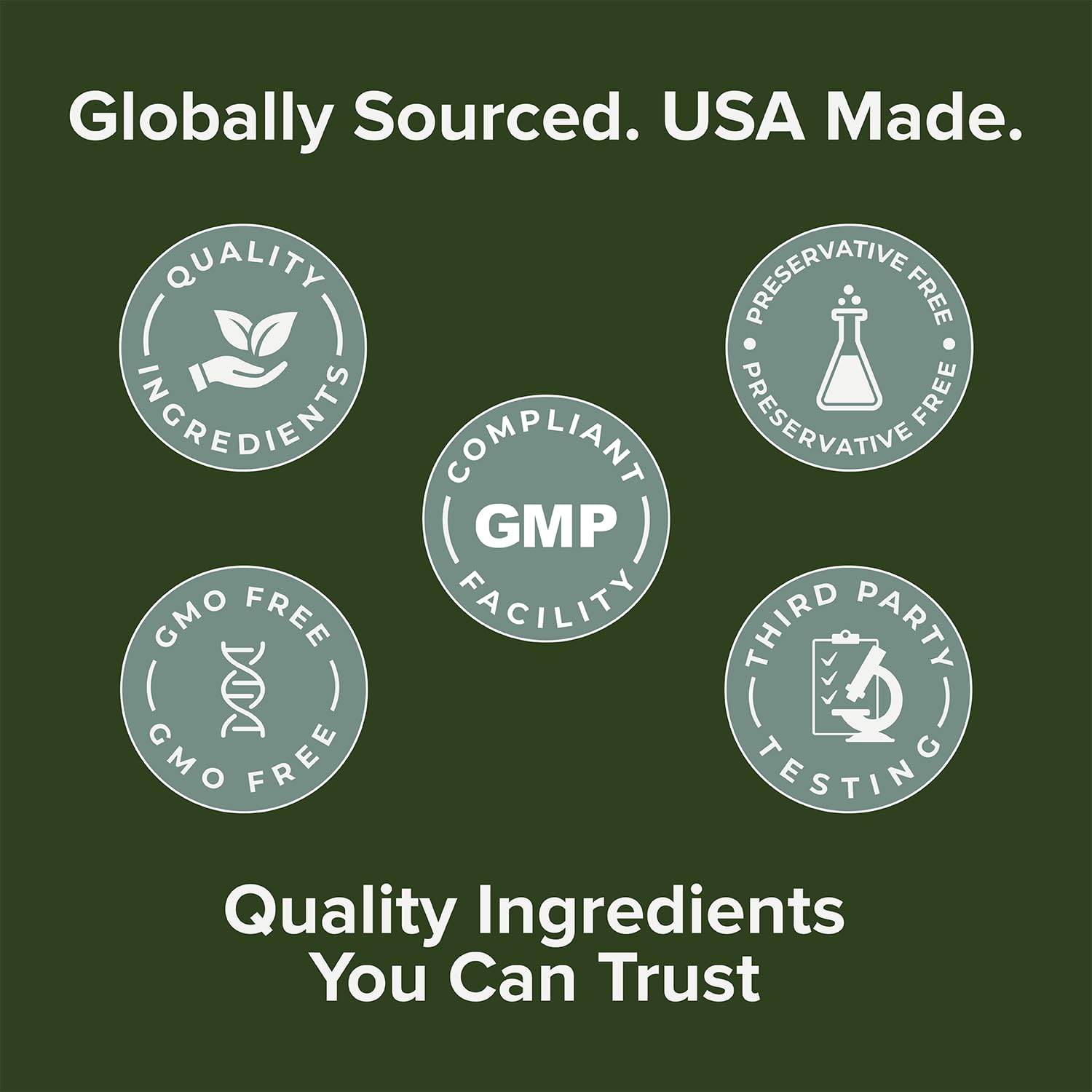Nature's Lab Gold, embalaje de calidad con sello USP para confianza