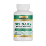 Nature's Lab Six Daily Advanced Multivitamin, botella, apoyo a energía diaria y vitalidad.