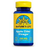 Nature's Life ACV Tabletas 250 mg en botella para bienestar diario.