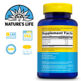 Nature's Life bioflavonoides de limón, etiqueta frontal con datos clave.
