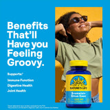 Nature's Life Bromelain Sinus Ease: cápsulas visibles para digestión y movilidad suave.