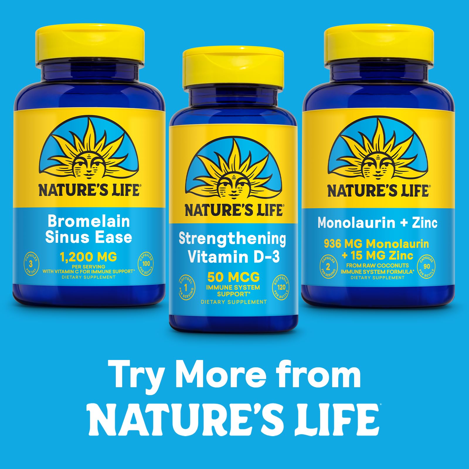 Nature's Life Bromelain Sinus Ease: prueba de calidad de laboratorio para confianza.