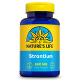 Nature's Life Citrato de Estroncio 680 mg, tabletas vegetarianas para uso diario.