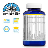 Etiqueta Nature's Life Multivitamínico con información de ingredientes clave