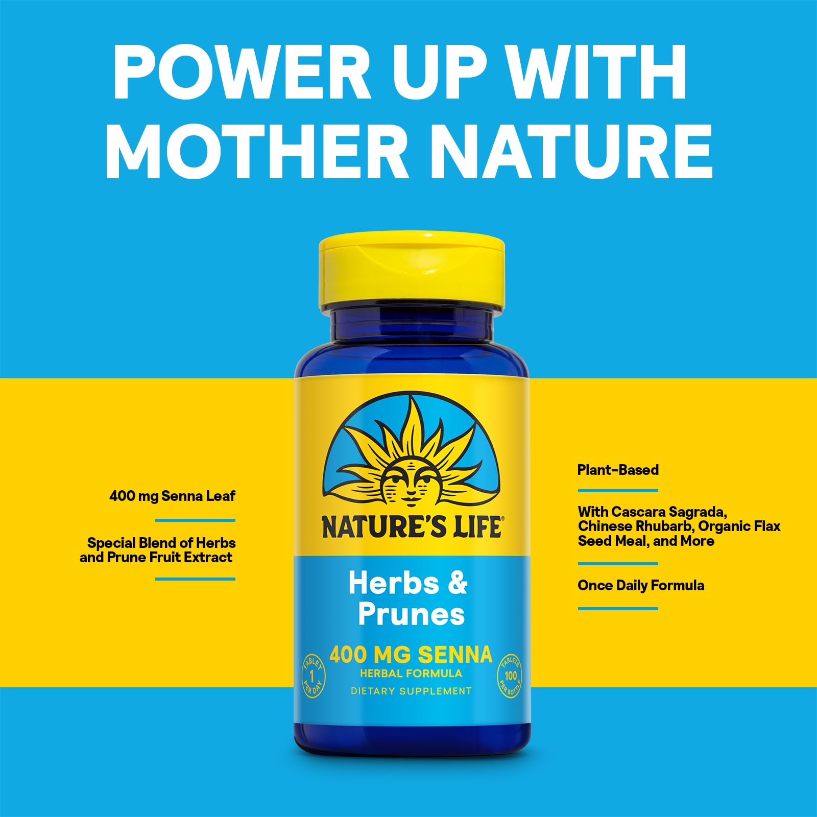 Nature's Life Herbs & Prunes: harina-de-linaza-organica muestra textura rica en fibra.