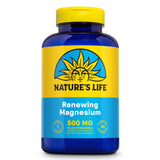 Nature's Life magnesio renovador 500 mg en botella para soporte muscular