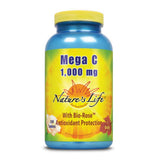 Nature's Life Mega C 1000: botella de vitamina C para apoyo diario de tejidos