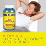 Nature's Life Mega Minerals con vitamina D3 para apoyar la absorción de calcio.