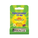 Nature's Life Policosanol 23mg botella frontal, posible apoyo a la salud cardiovascular.