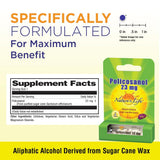 Nature's Life Policosanol 23mg etiqueta detallada para información de uso diario.