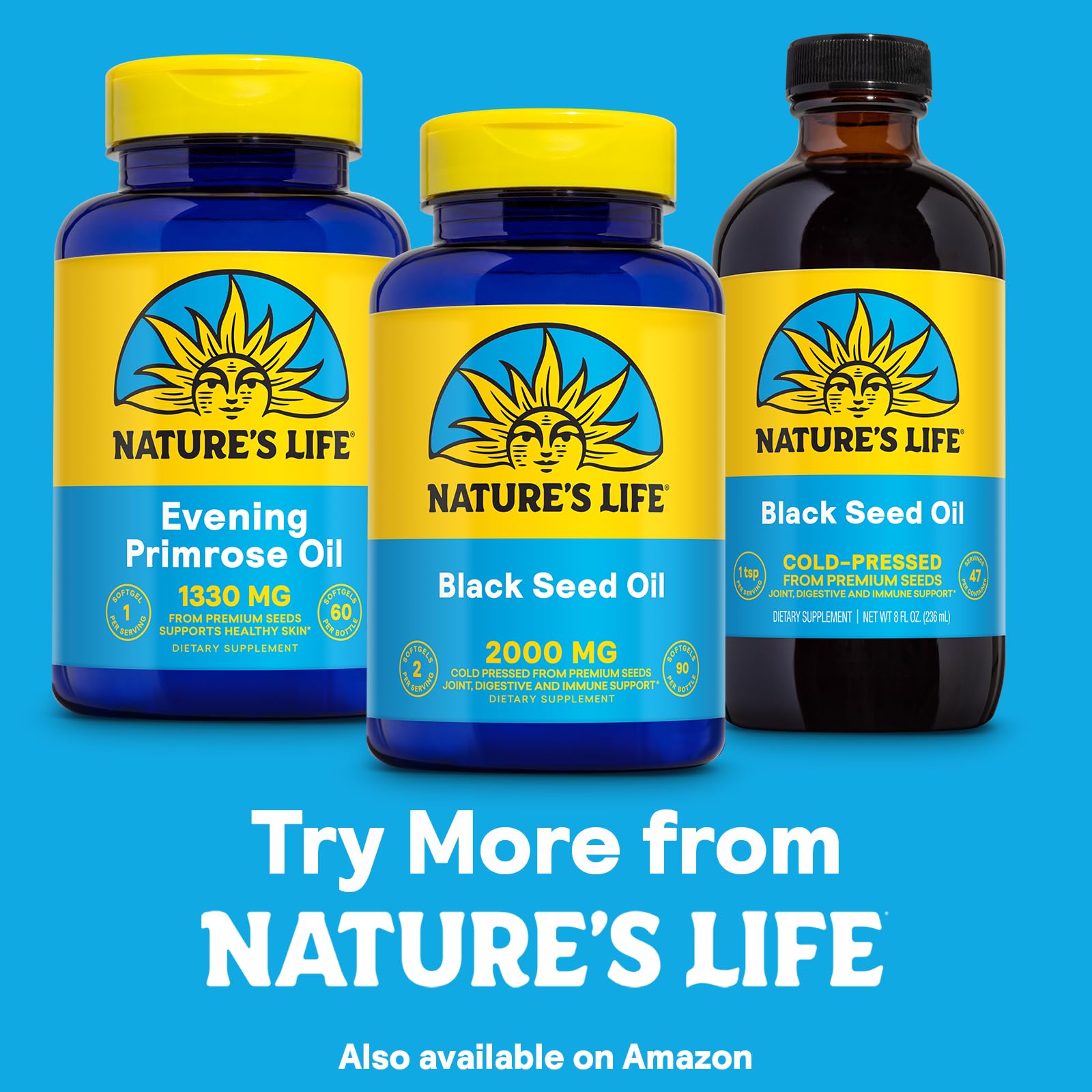 Nature's Life presentación con botella y cápsulas para uso diario