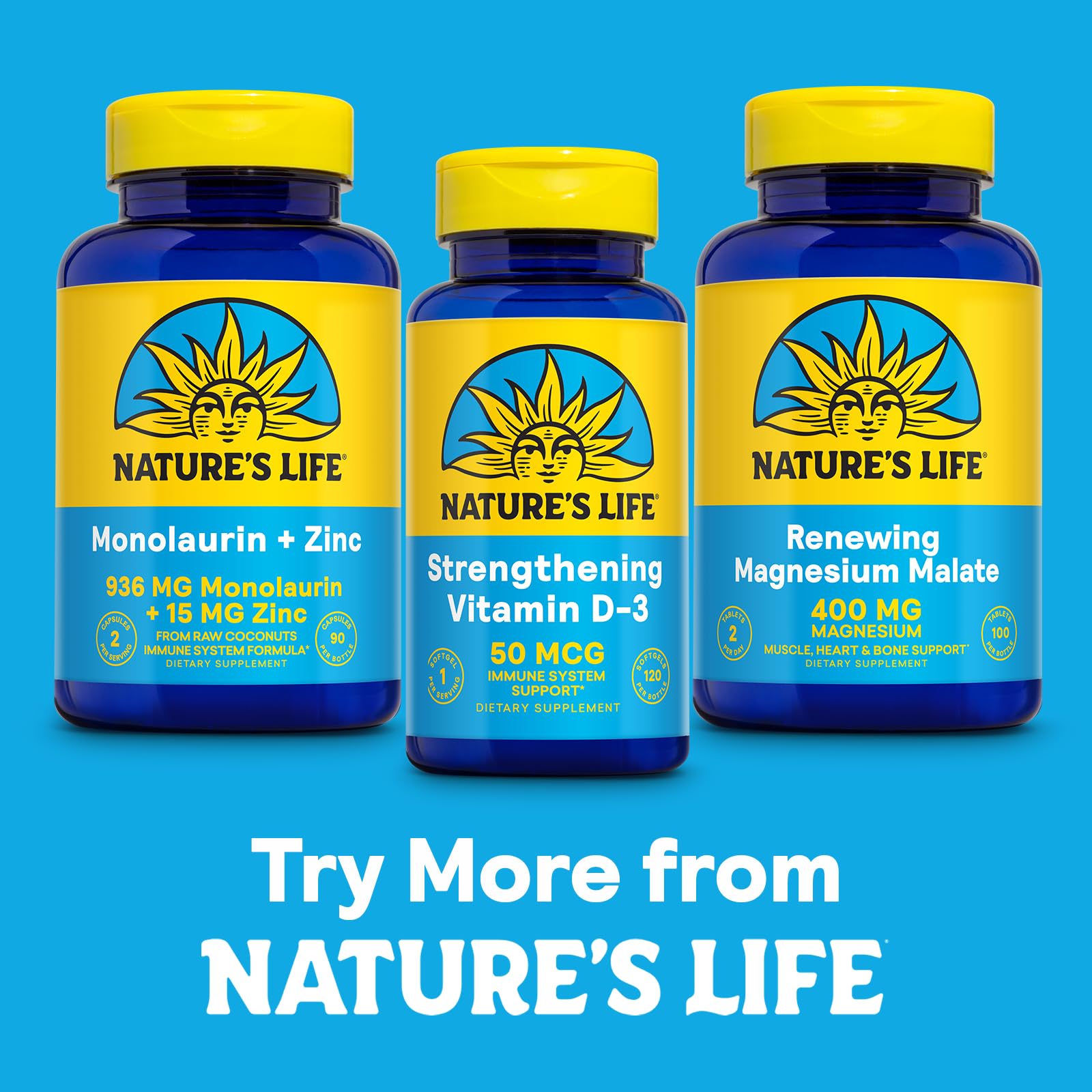 Nature's Life Renewing Magnesium Malate 400 mg, soporte nervioso para el día a día.