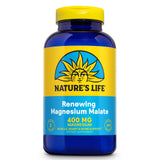 Nature's Life Renewing Magnesium Malate en botella, apoyo a músculos y nervios.