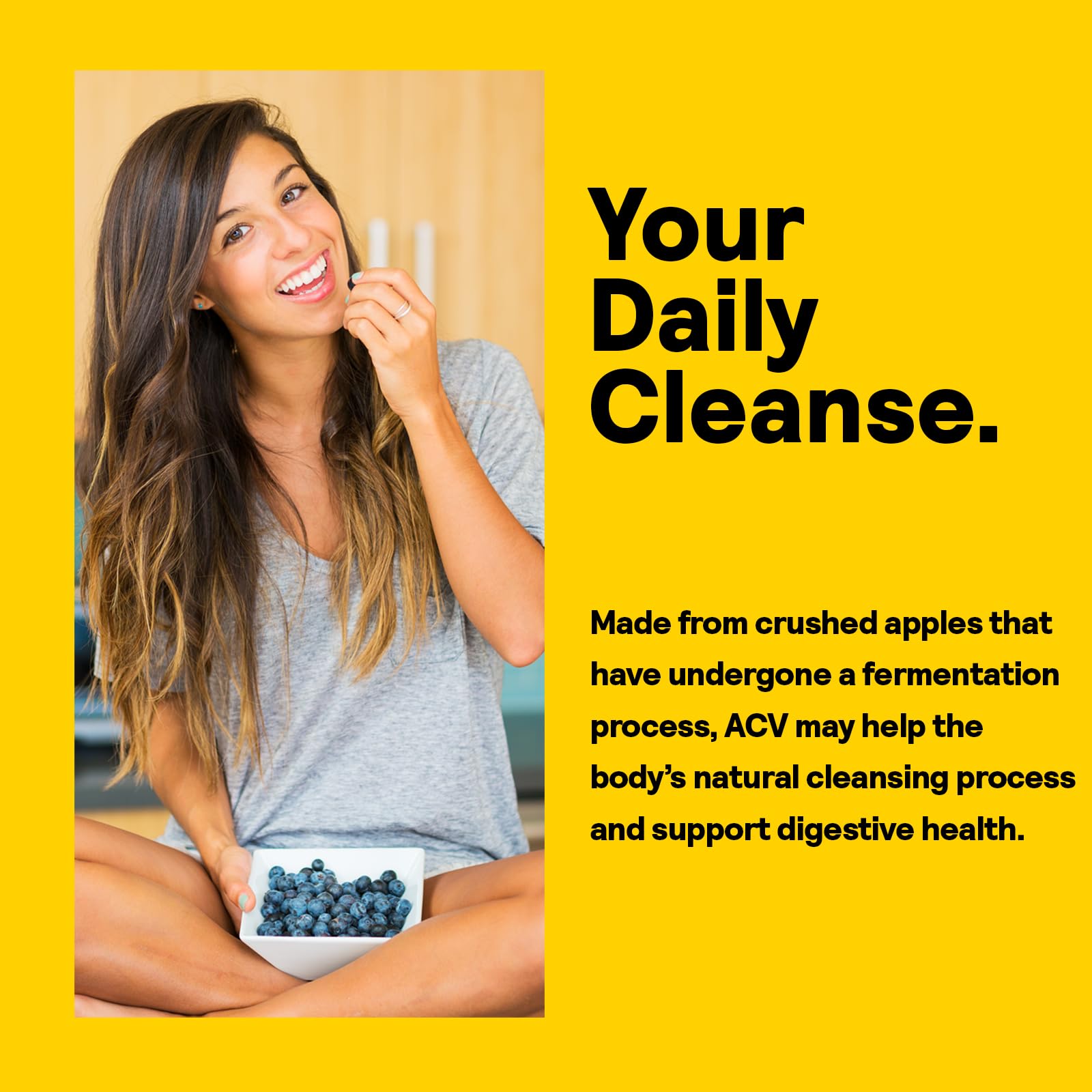 Tabletas ACV en caja con guía de uso Nature's Life