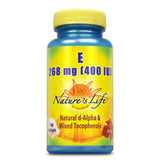 Nature's Life Vitamina E 400 UI en cápsulas para apoyo antioxidante diario