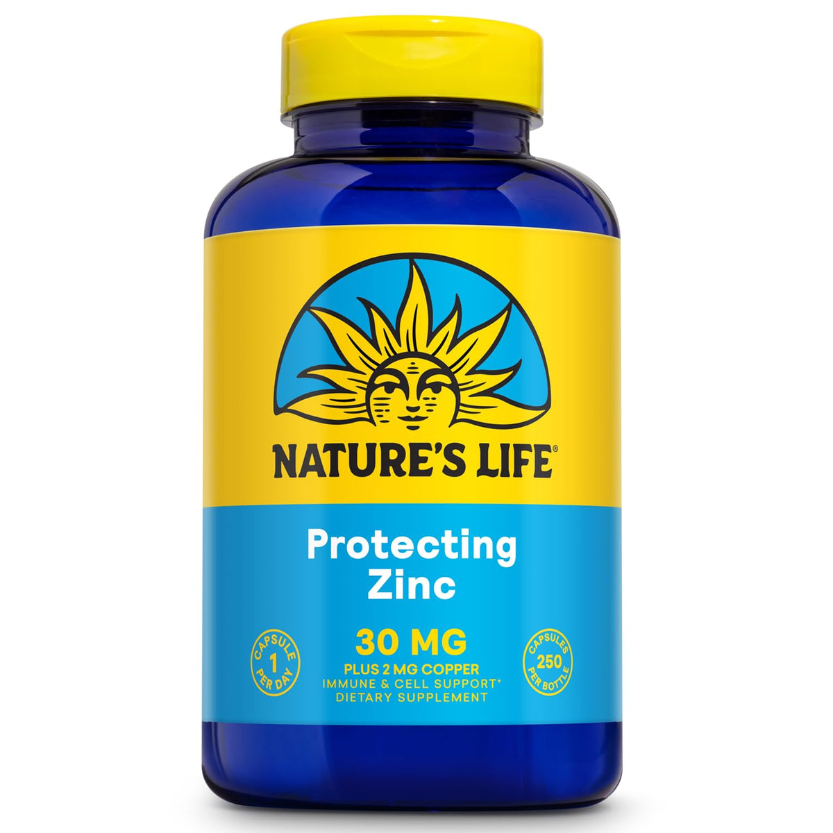 Nature's Life Zinc Picolinato: cápsulas de 30 mg para soporte inmune potencial