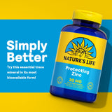 Nature's Life Zinc Picolinato: envase de 250 cápsulas para uso diario