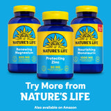 Nature's Life Zinc Protegido promueve cuidado ambiental con 1% para el planeta.