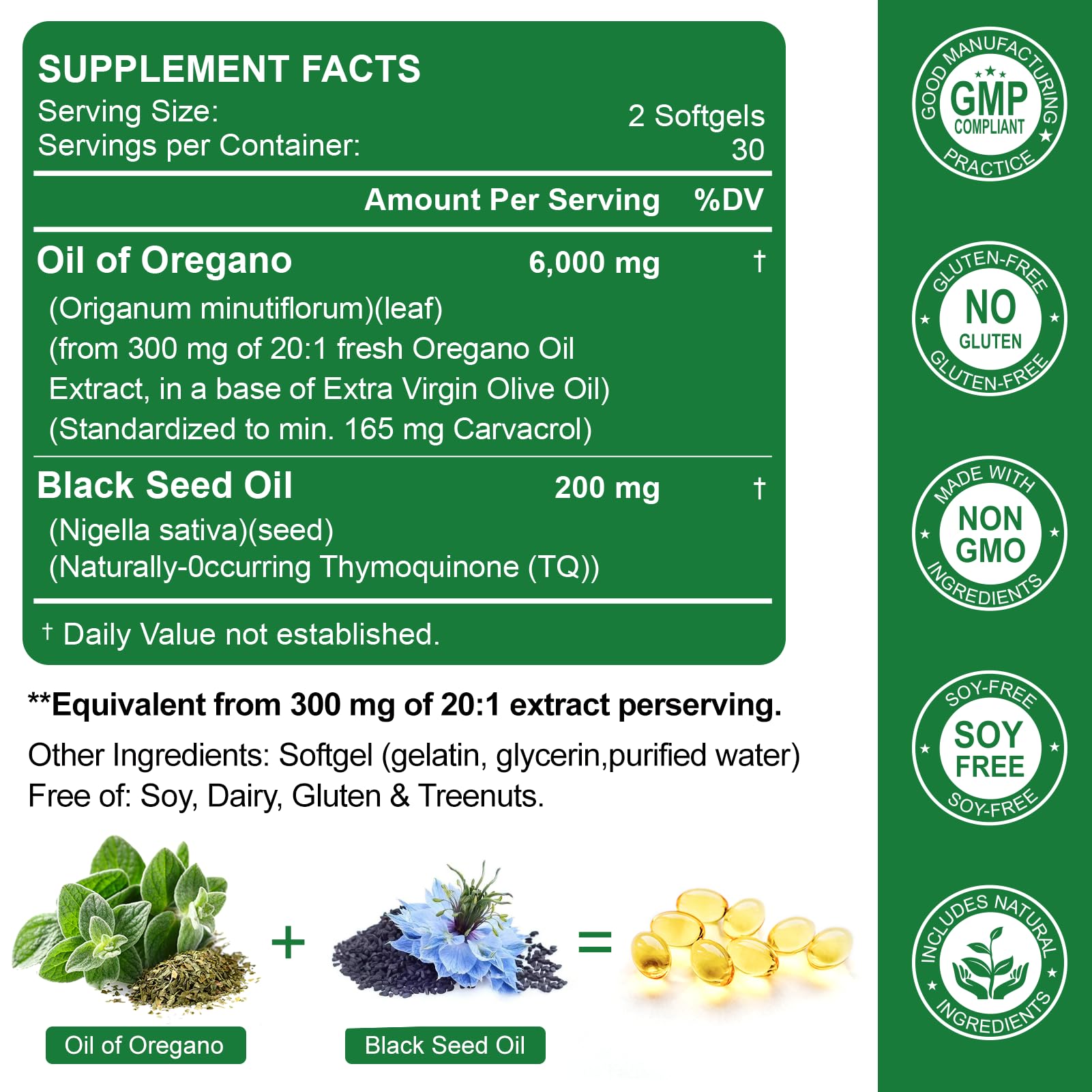 Nature's live etiqueta del envase resalta beneficios antioxidantes