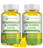 Nature's Live gomitas magnesio glicinato sabor frambuesa, relajación diaria