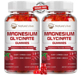 Nature's live gomitas magnesio envase práctico para uso diario.