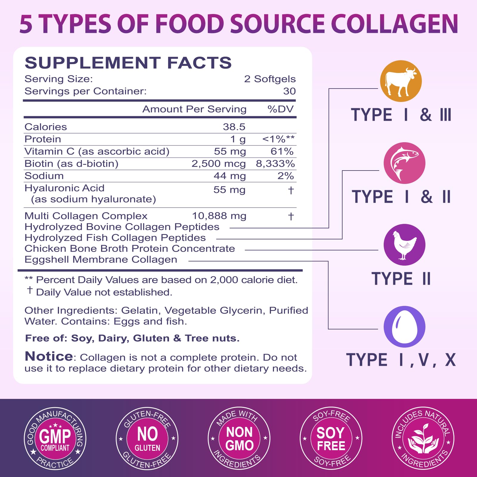 Nature's live colágeno en cápsulas blandas: apoyo a la salud digestiva y absorción.