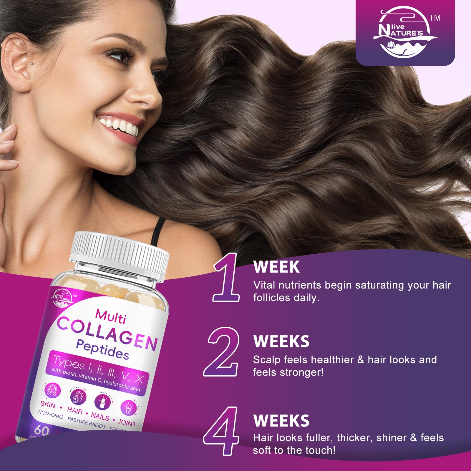 Nature's live libre de OGM, sin lácteos, gluten, soja ni frutos secos.