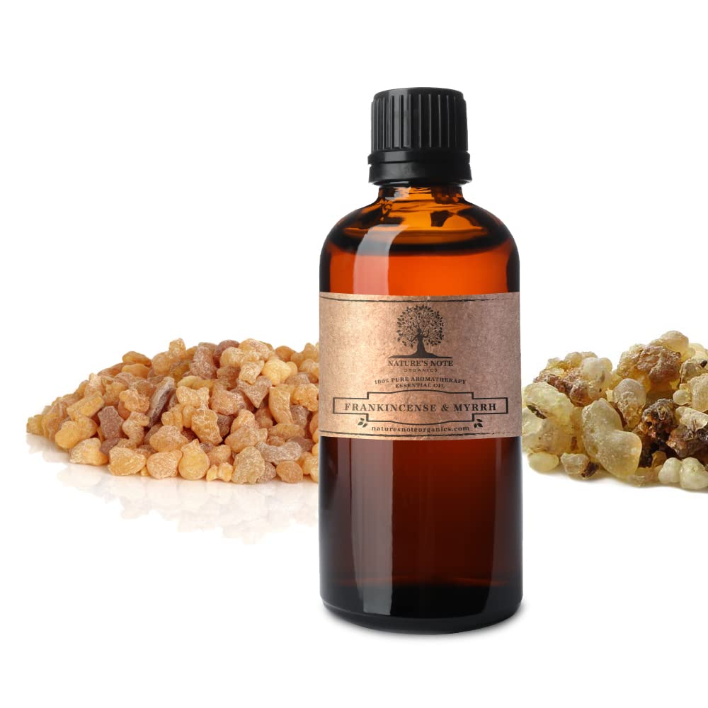 Nature's Note incienso mirra, botella: aroma profundo para difusor y ambientación hogareña.