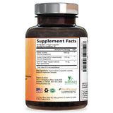 Nature's Nutrition etiqueta de 180 cápsulas lista para uso diario