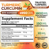 Nature's Nutrition 95% curcuminoides, cápsulas, primer plano para mayor absorción