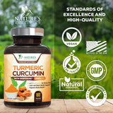 Nature's Nutrition 95 por ciento de curcuminoides para mayor eficacia