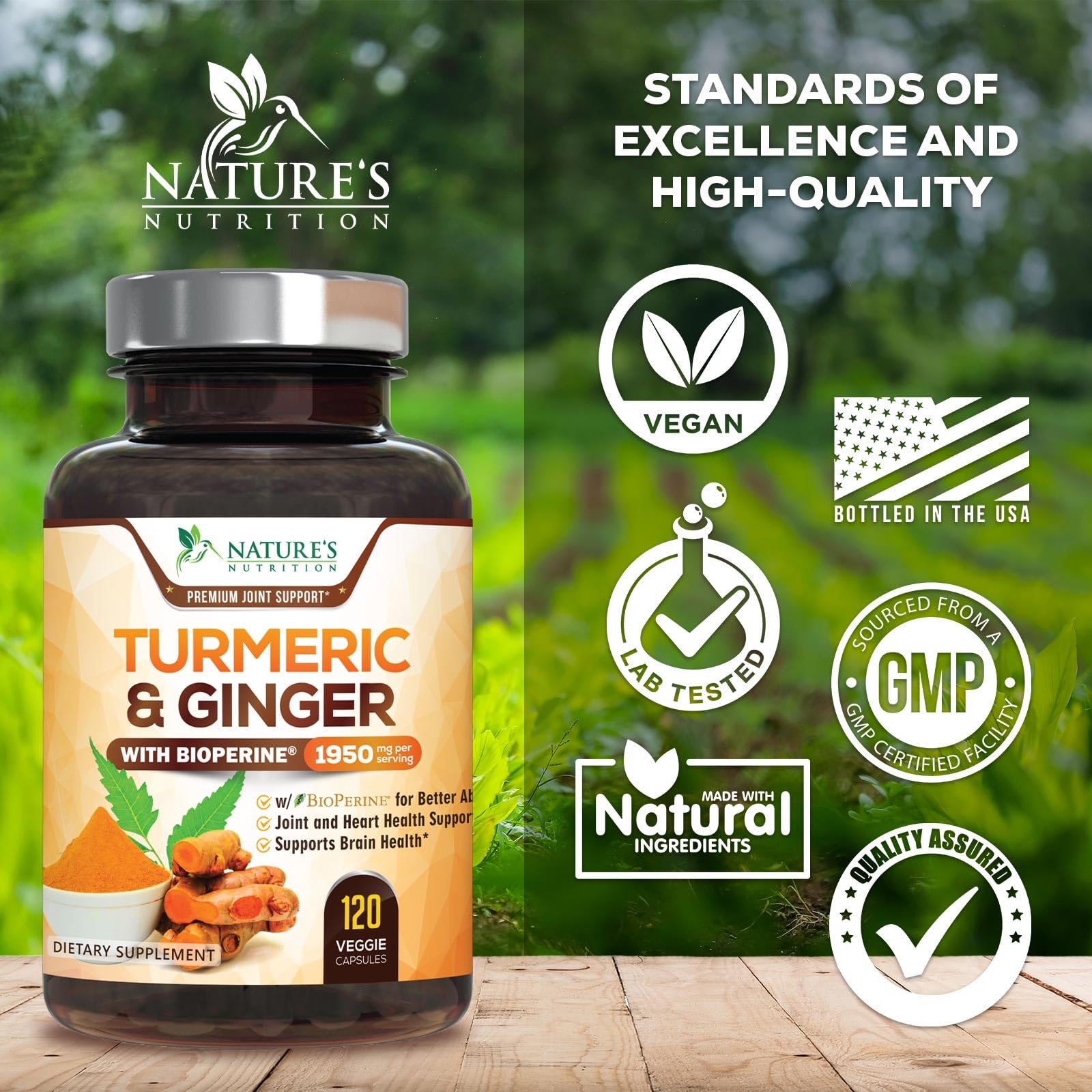 Nature's Nutrition Fórmula vegana y sin GMO para estilos de vida saludables.