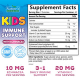Nature's Nutrition gomitas inmunidad para niños, sabor bayas, formato práctico para la rutina.