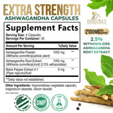 Nature's Nutrition Ashwagandha: extracto de raíz para calma natural en cualquier momento.