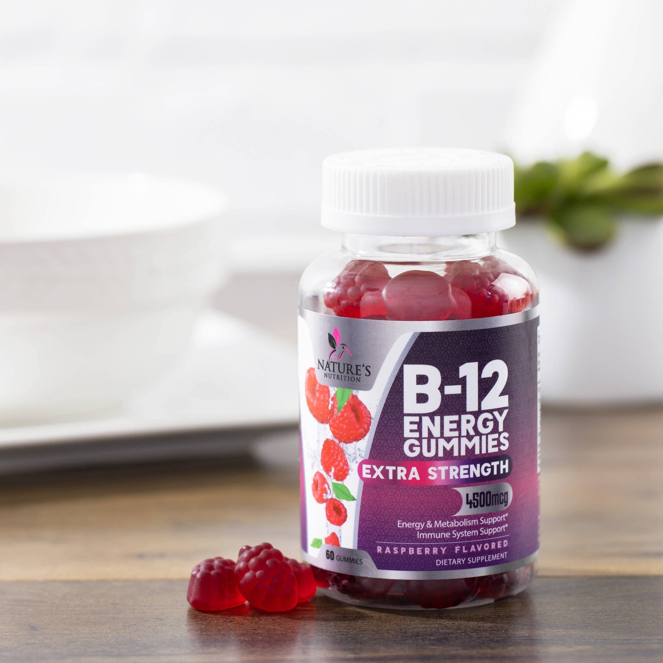 Nature's Nutrition B12 para adultos, veganas y sin gluten