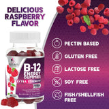 Gomitas B12 Nature's Nutrition para adultos y niños
