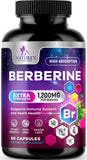 Frasco de Nature's Nutrition Berberina HCL Blend para uso diario y bienestar.