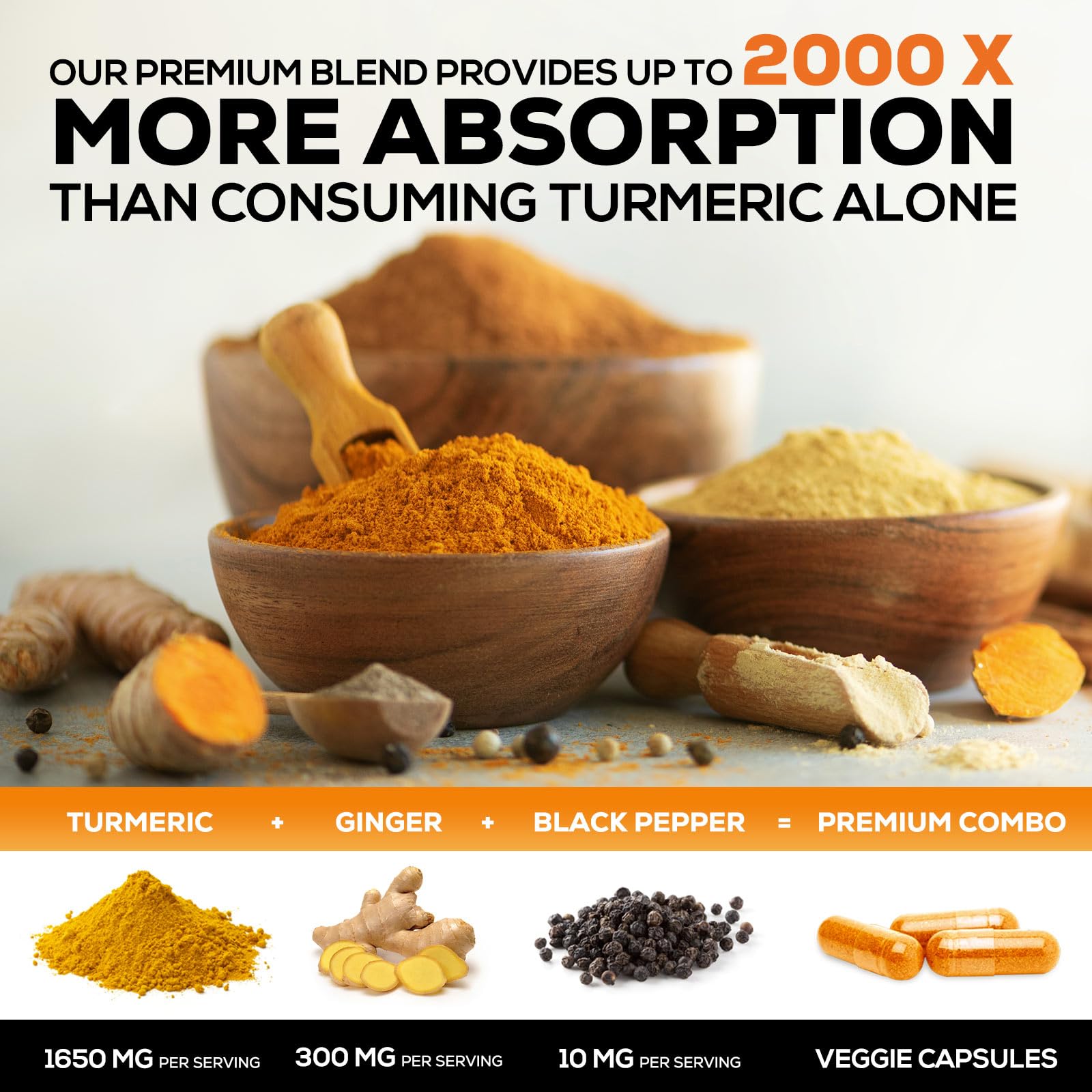 Nature's Nutrition BioPerine black pepper extract for better absorption