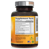 Nature's Nutrition envase de 180 cápsulas para suministro duradero.