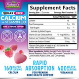 Gominolas calcium Nature's Nutrition sabor frambuesa primer plano de textura suave
