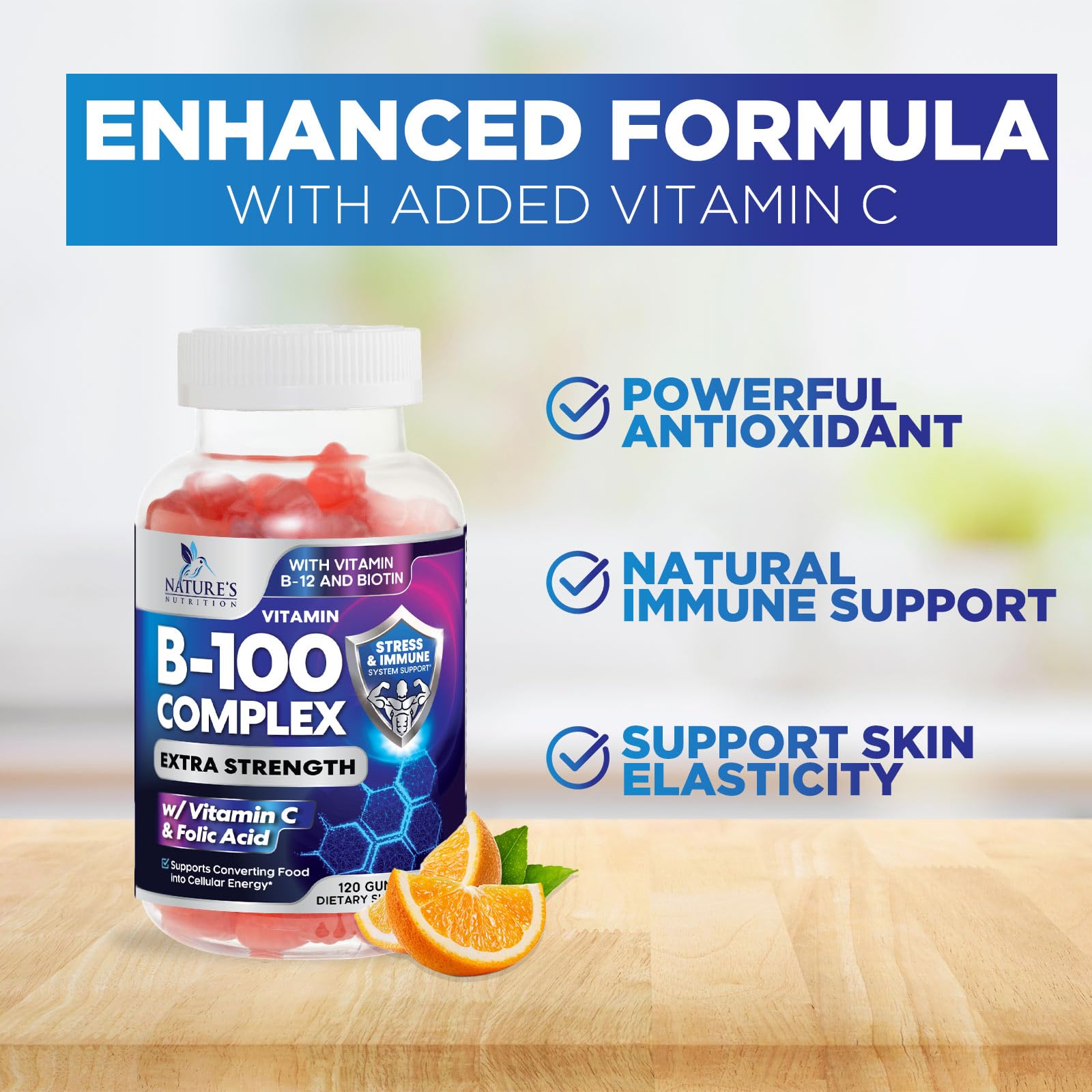 Nature's Nutrition Complejo B Gominolas: colores vivos para merienda saludable