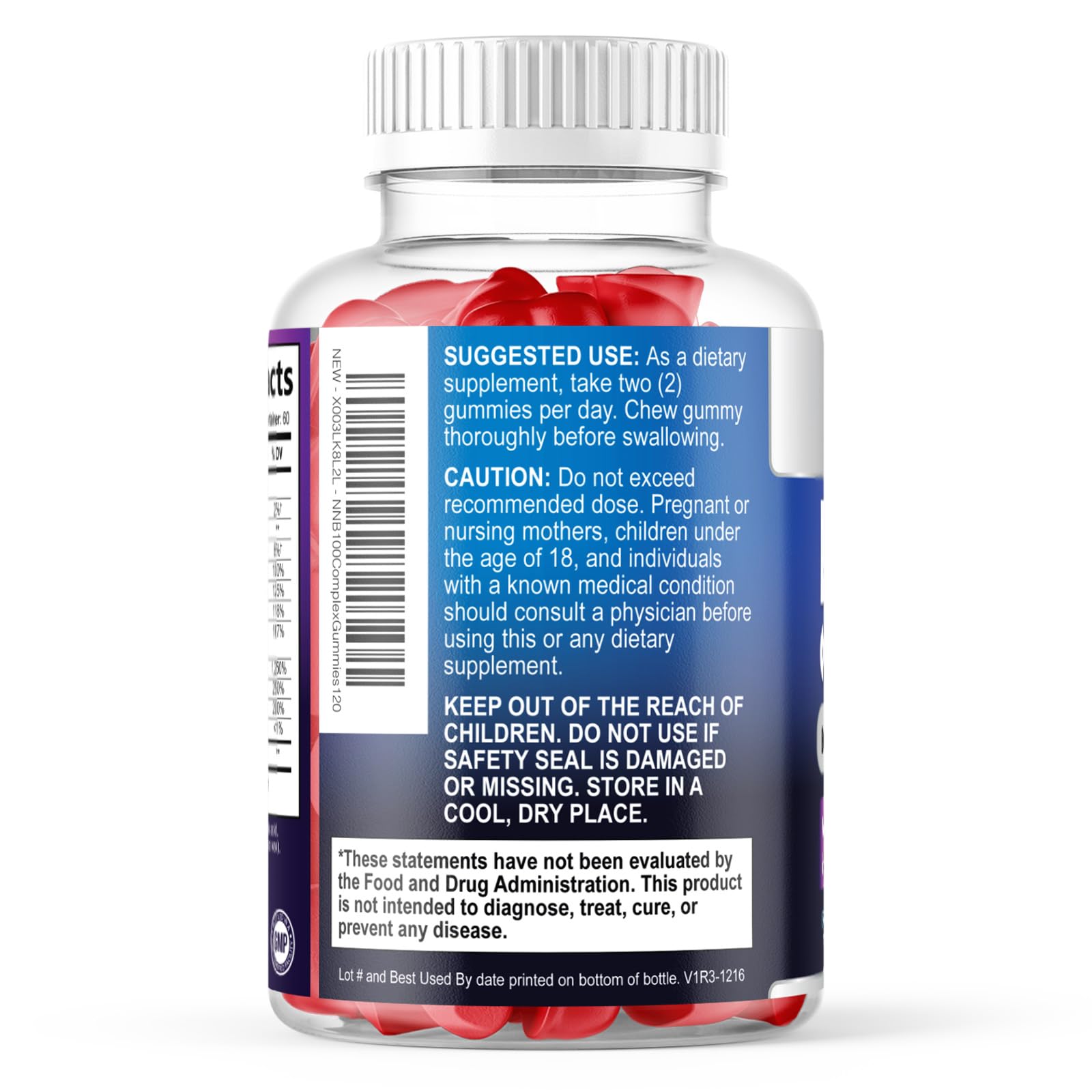 Nature's Nutrition Complejo B Gominolas: sabor frutal para tomar en cualquier momento