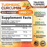 Nature's Nutrition Curcuminoides: cápsulas 95% para absorción potencial