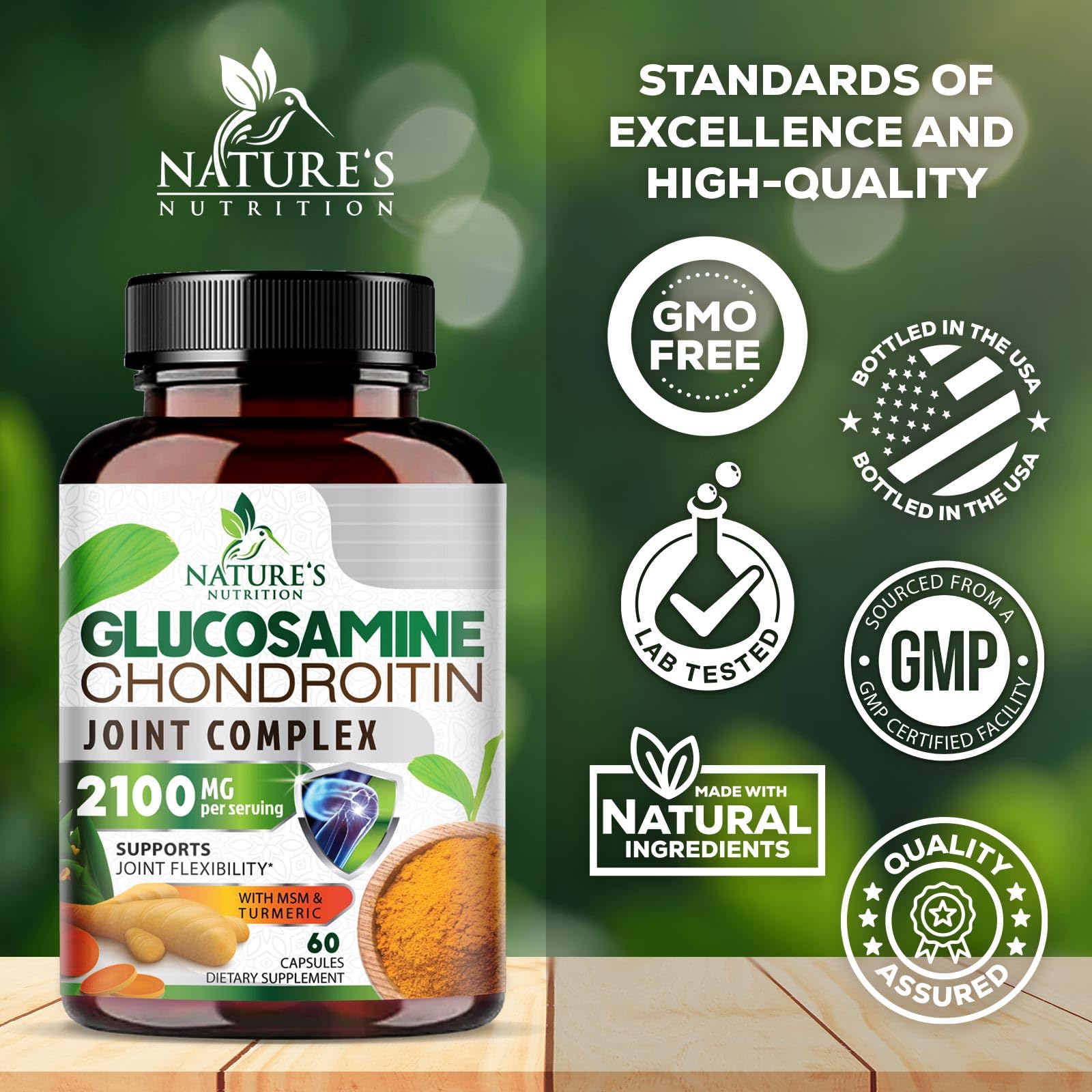 Nature's Nutrition envase en Estados Unidos: producto de calidad y pureza