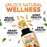 Nature's Nutrition Etiqueta orgánica con curcuminoides