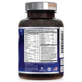 Etiqueta y caja de Nature's Nutrition, señal de calidad y seguridad.