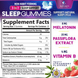 Gomitas Nature's Nutrition con 8 mg de melatonina, para iniciar el sueño.