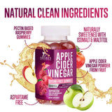 Nature's Nutrition gomitas ACV manzana, sin azúcar para opciones sin endulzantes.