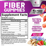 Nature's Nutrition gomitas fibra prebiótico inulina, apoyo al microbioma